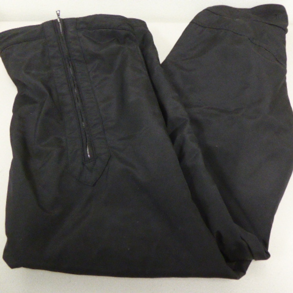 POSTCARD BLACK SKI snowboard PANTS WOMEN 8 i44 vintage nwot